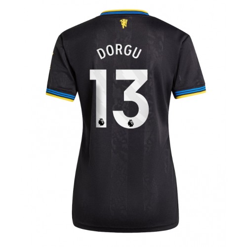 Stroje piłkarskie Manchester United Patrick Dorgu #13 Koszulka Trzeciej dla damskie 2025-26 Krótki Rękaw